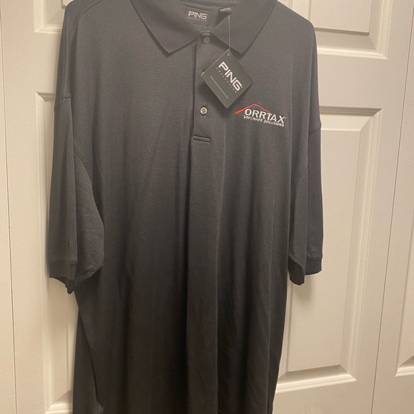 Ping “Orrtax Software”Men’s Black Embroidered on Chest Polo Shirt Size XL(New) - Picture 5 of 16